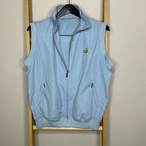 Masters Light Blue Sleeveless Zip-Up Vest